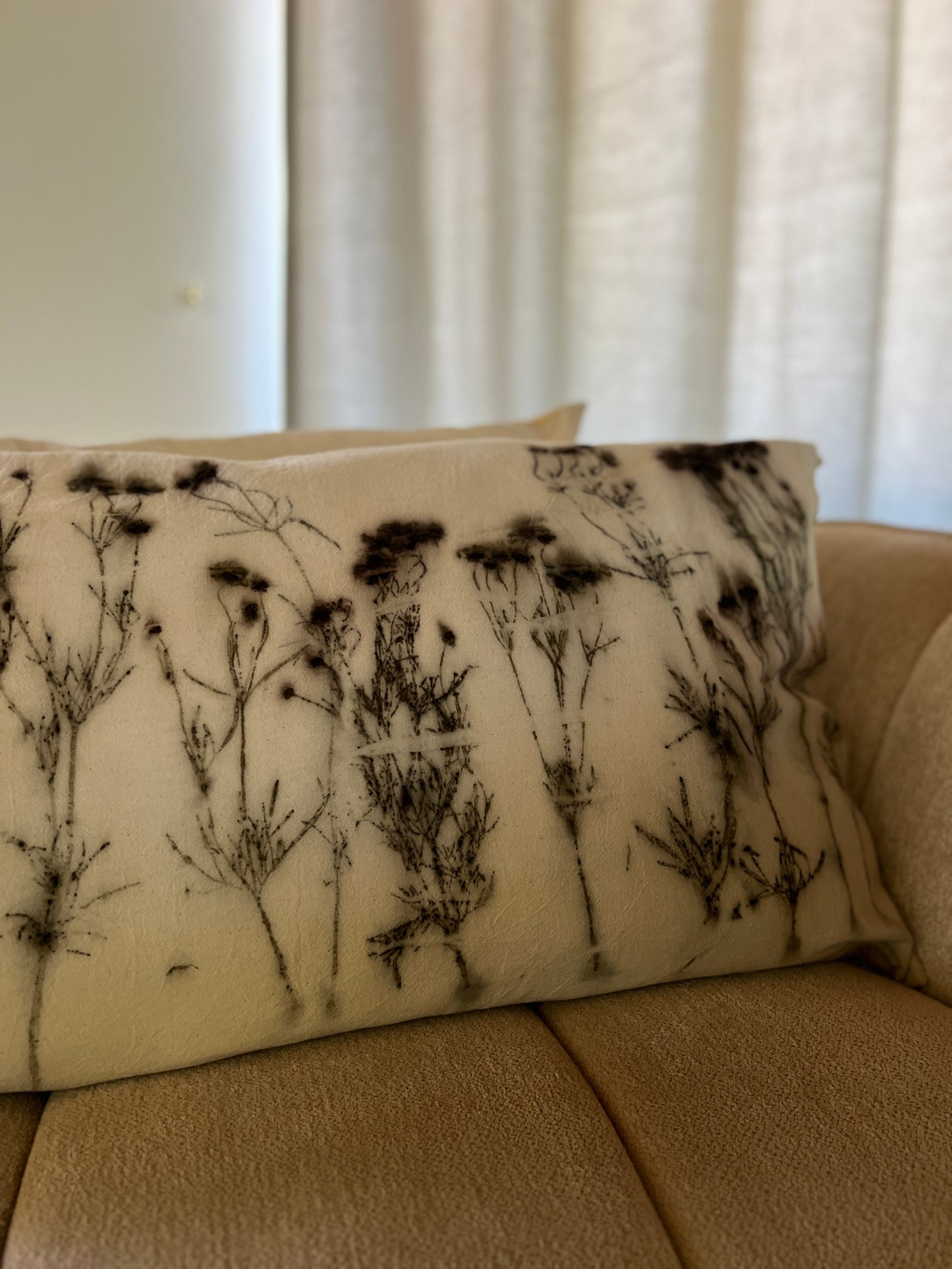 Eco-Printed Cushion Covers