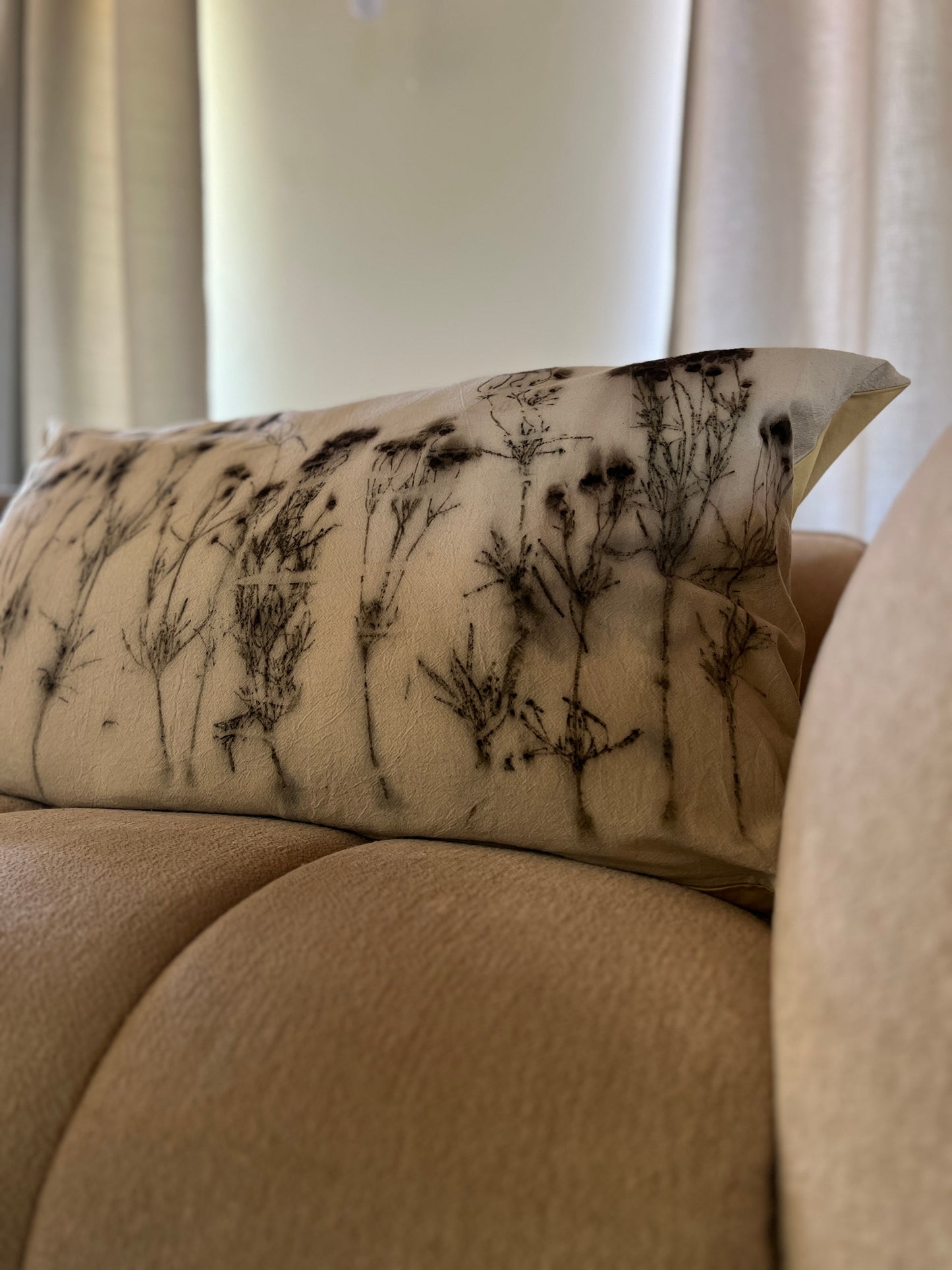 Eco-Printed Cushion Covers