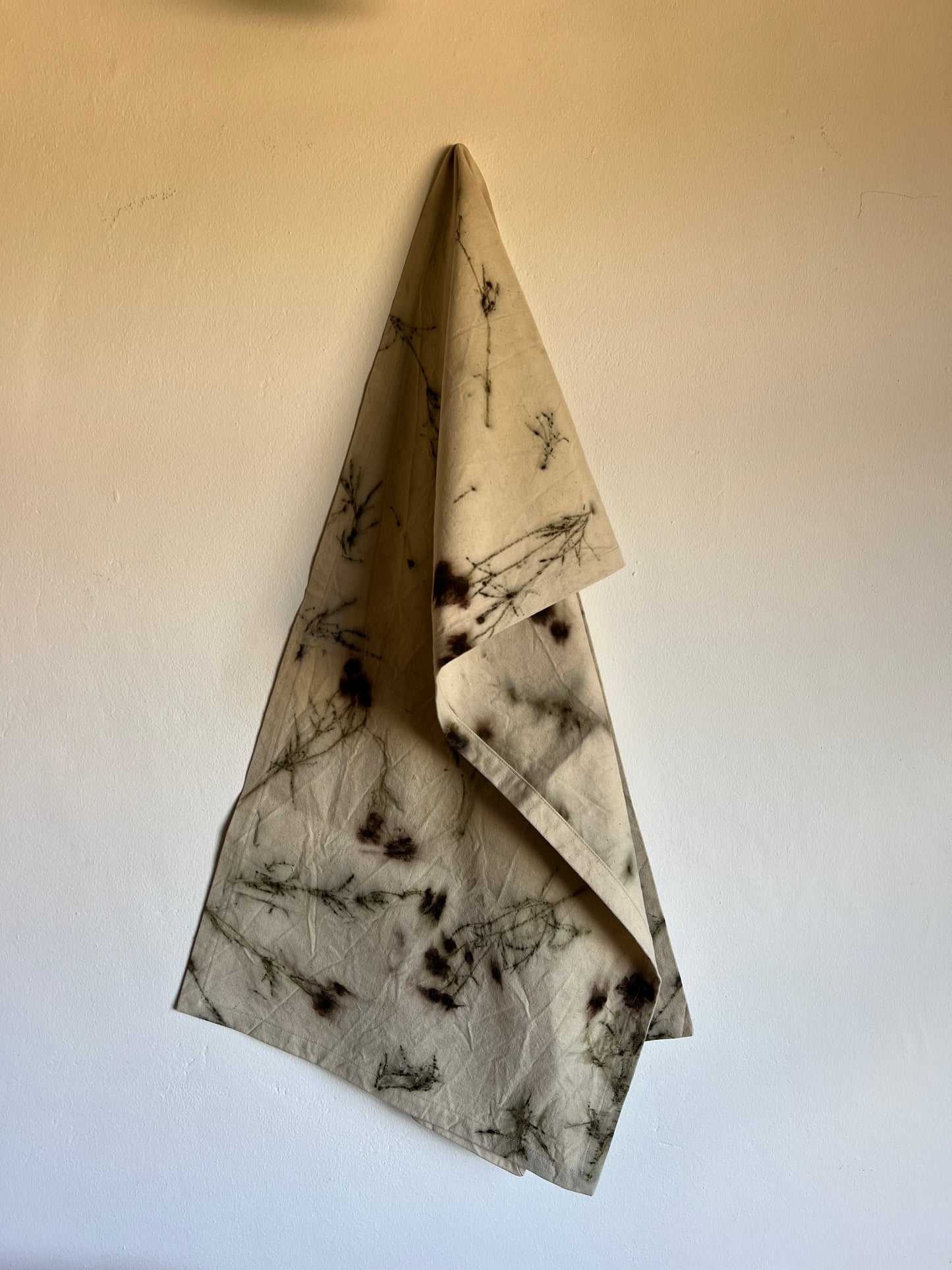 Eco-Printed Cotton Table Runner – Coreopsis